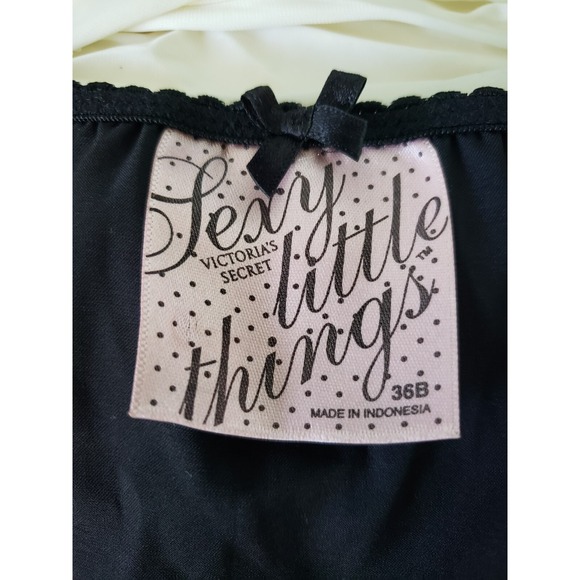 Victoria's Secret 36B Sexy Little Things Top Maid Babydoll Lingerie Frilly Pink - Picture 9 of 11